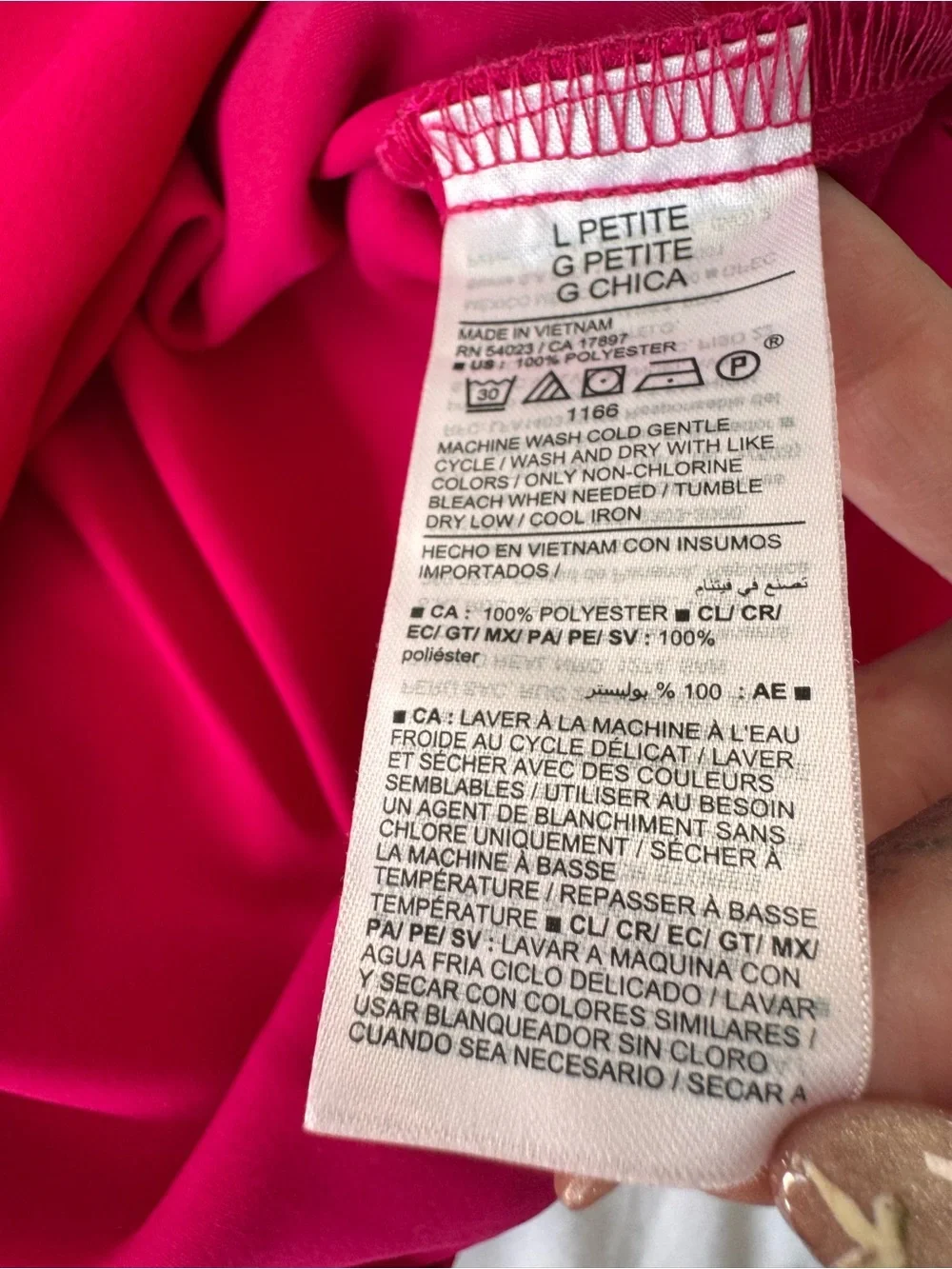 Old Navy Hot Pink Maxi Slip Skirt Size Large Petite NWT